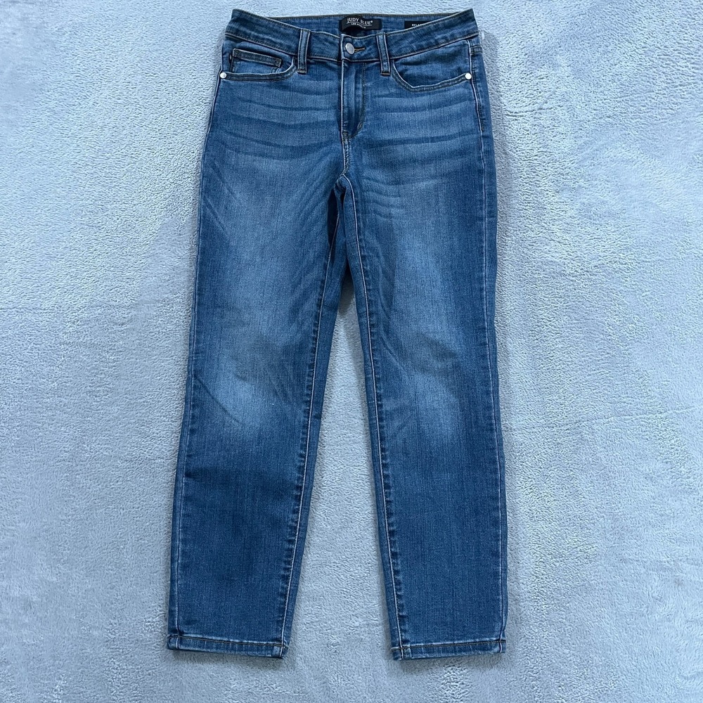 Judy Blue Jeans Womens 29 Relaxed Fit Mid Rise Stretch Medium Wash JB82103